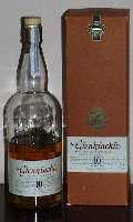 Half empty bottle of Glenkinchie